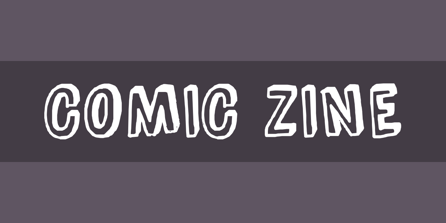 Пример шрифта Comic Zine
